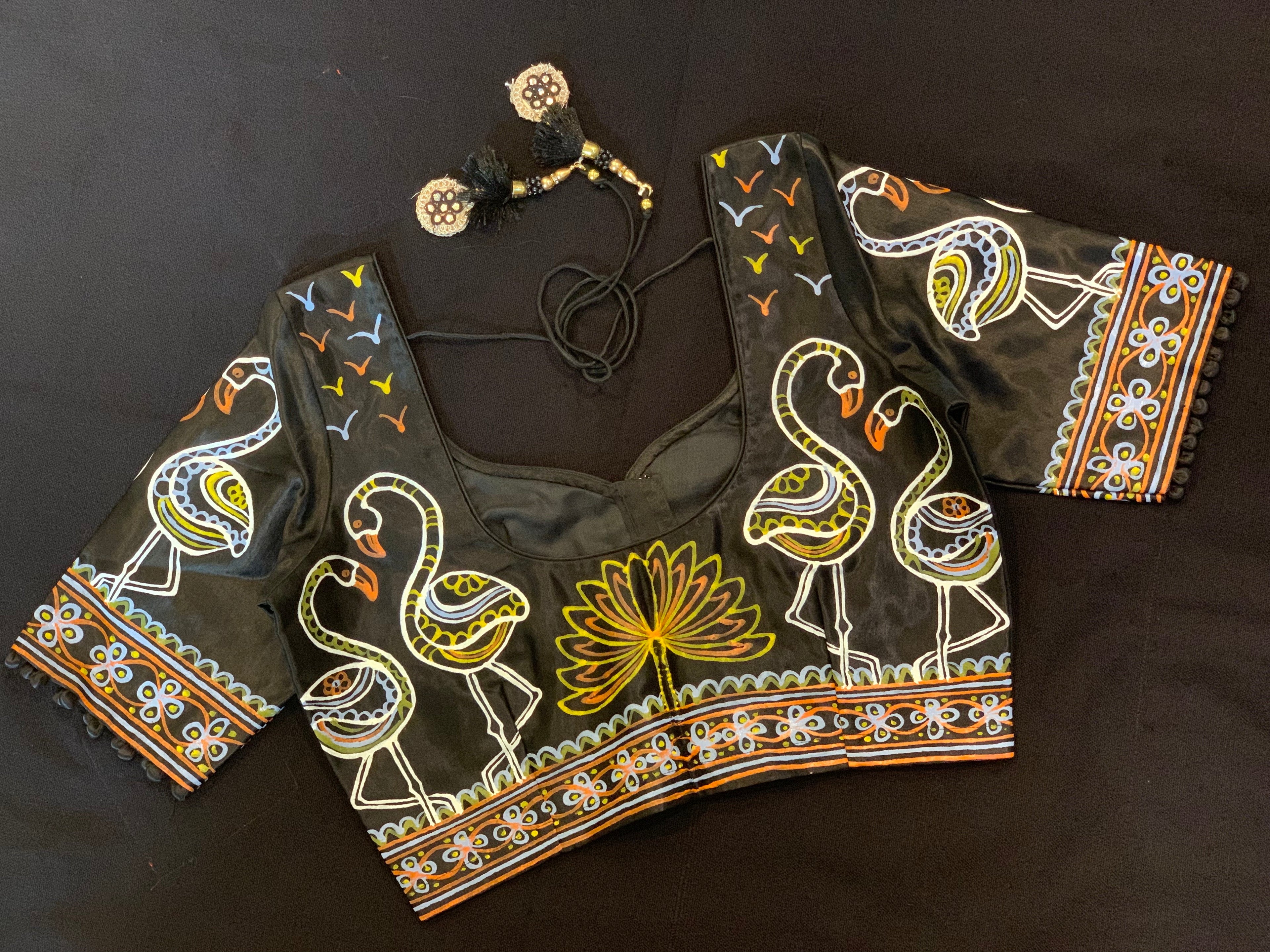 Black Rogan Art blouse