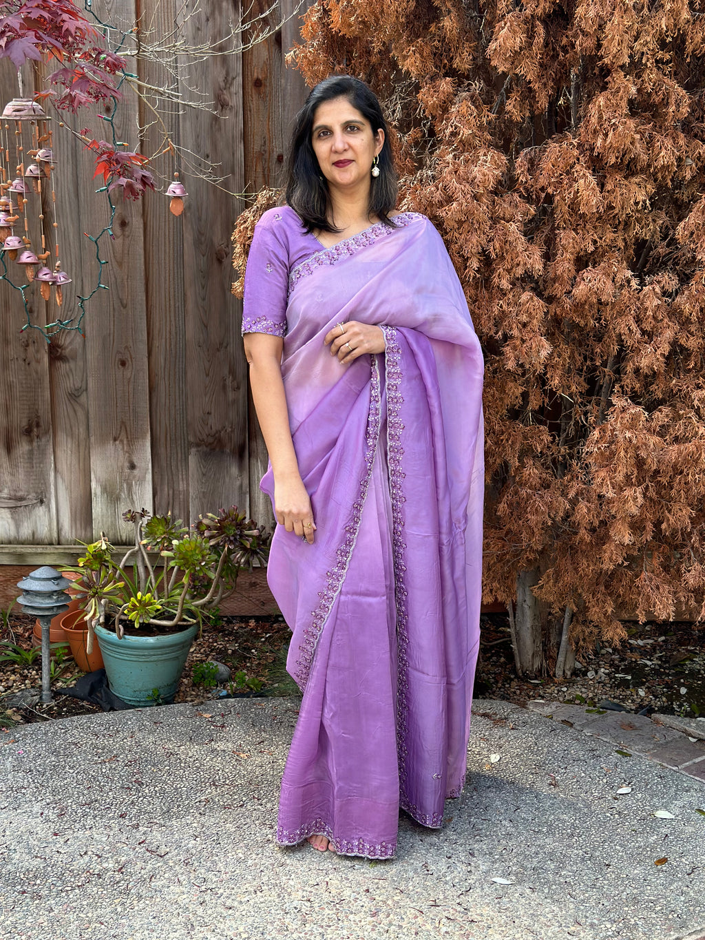 Satin silk Saree