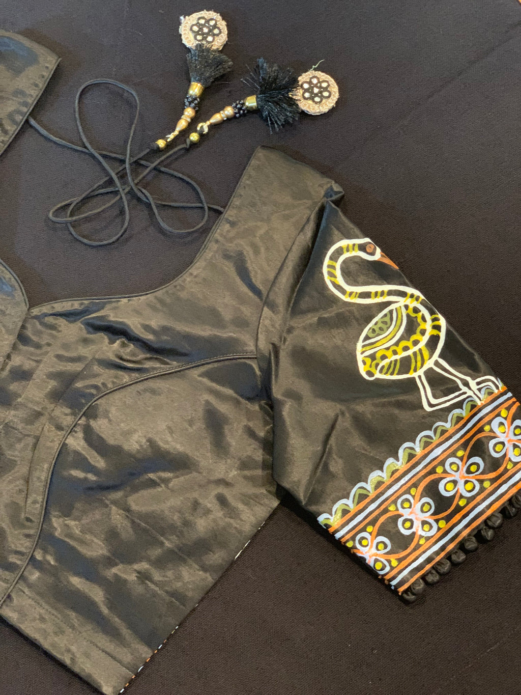 Black Rogan Art blouse