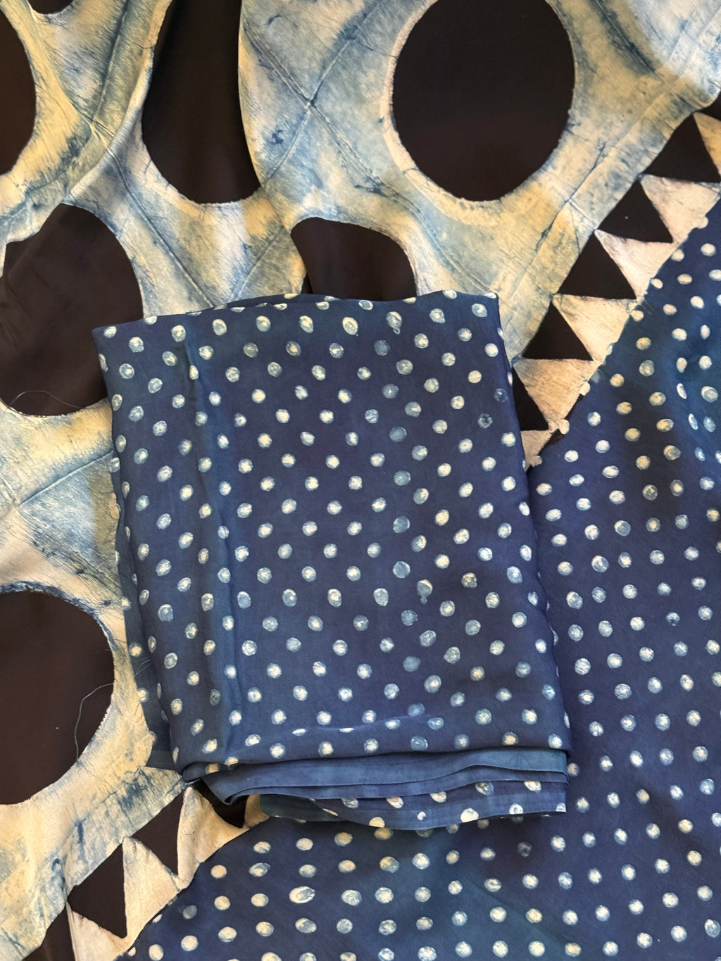 Modern Ajrakh Modal Silk Saree