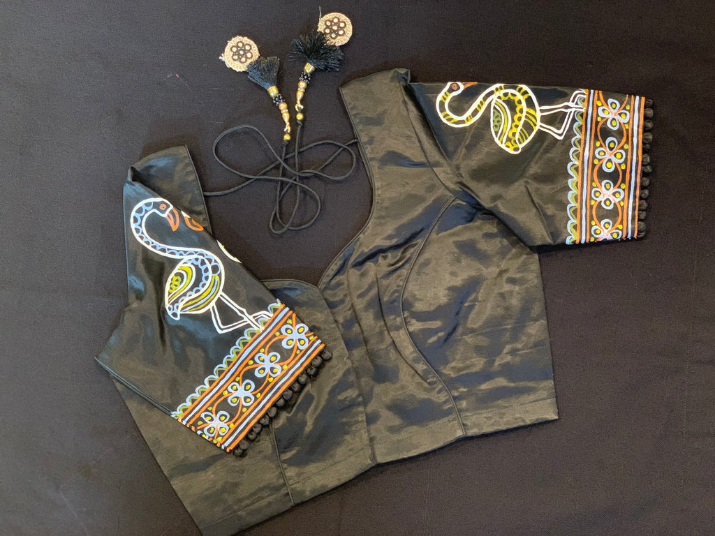 Black Rogan Art blouse