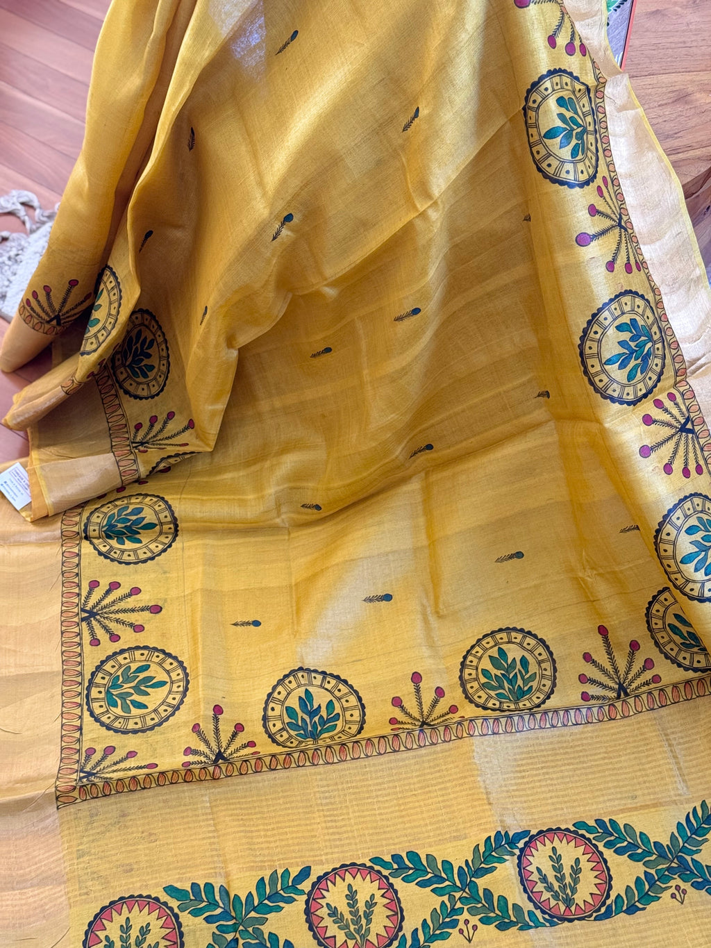 Madhubani tussar silk Saree
