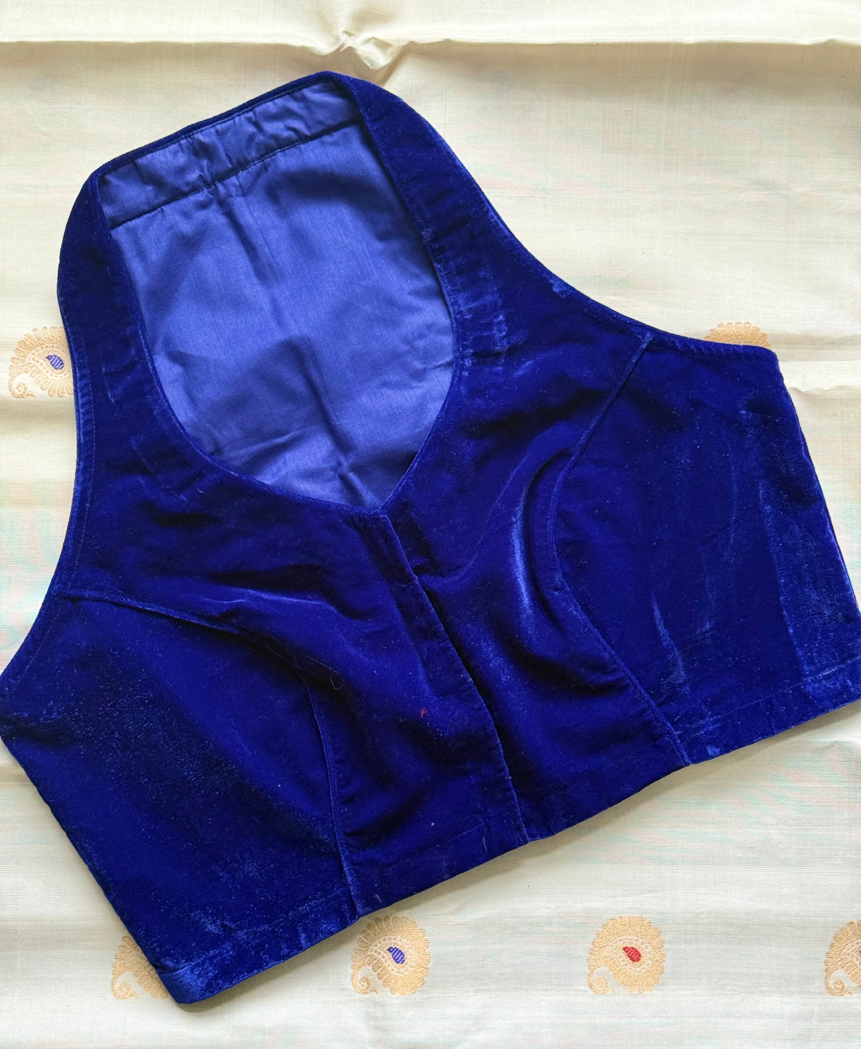 Blue Velvet Blouse