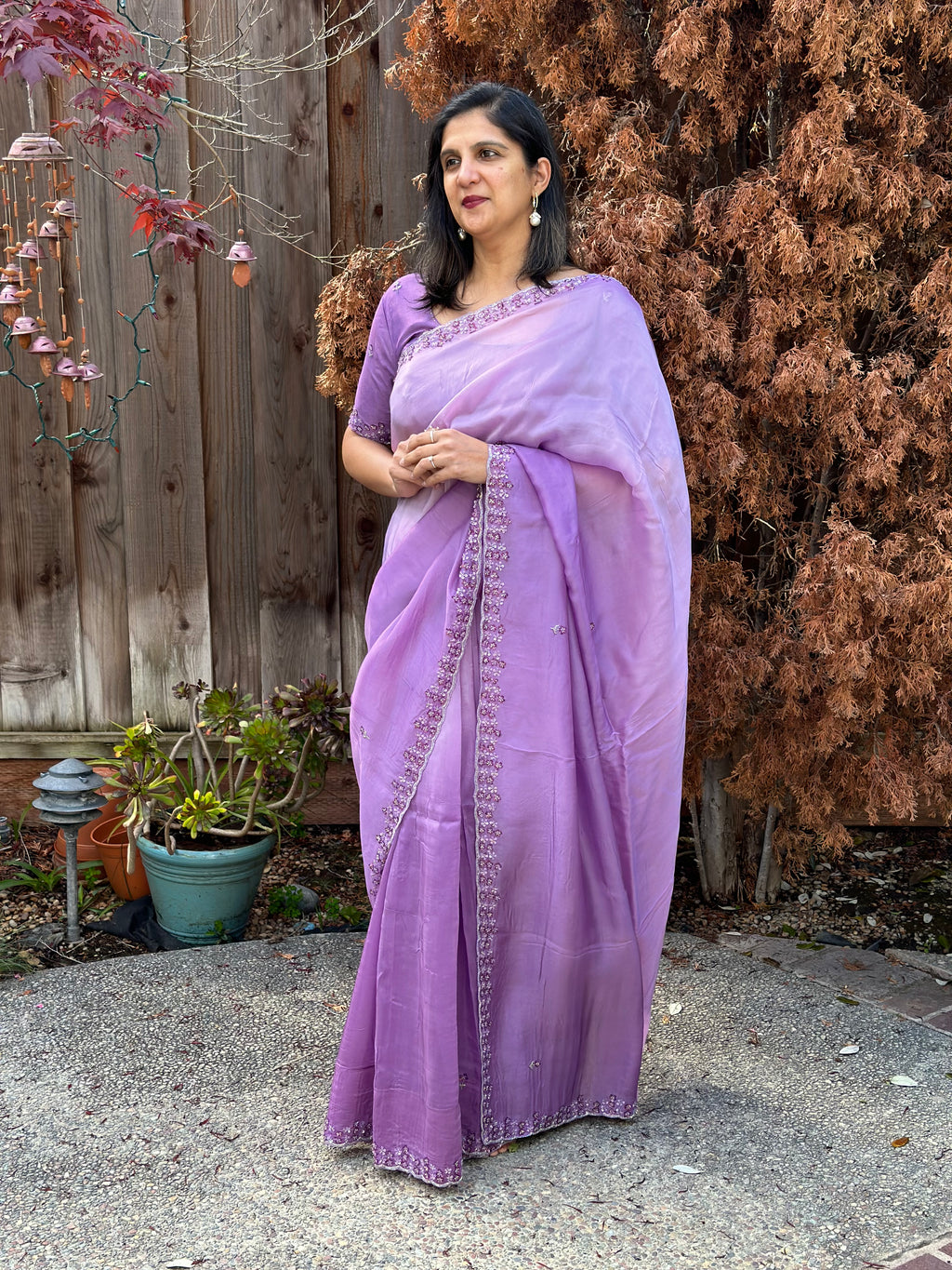 Satin silk Saree