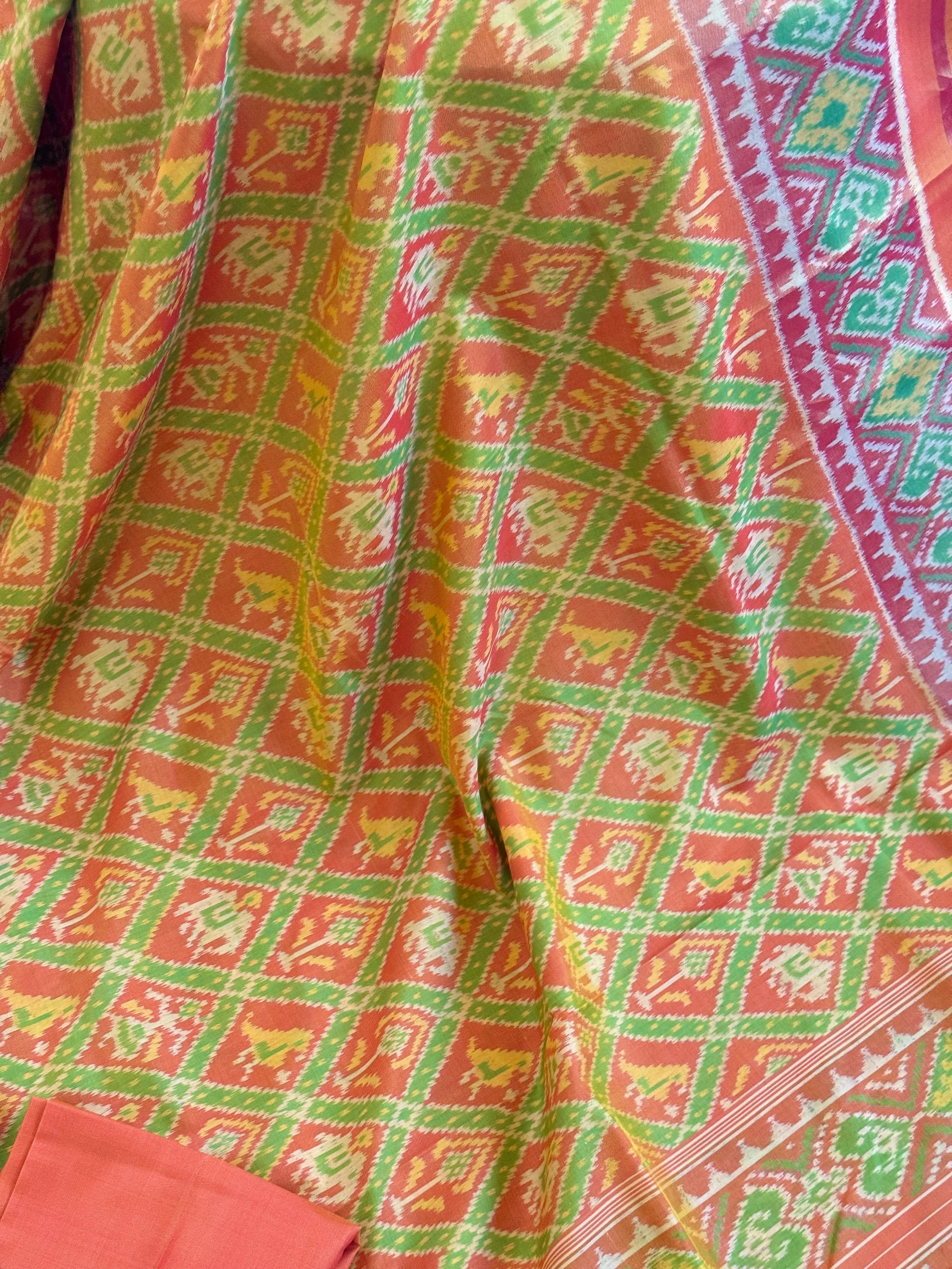 Rajkot Patola Narikunj Silk Saree