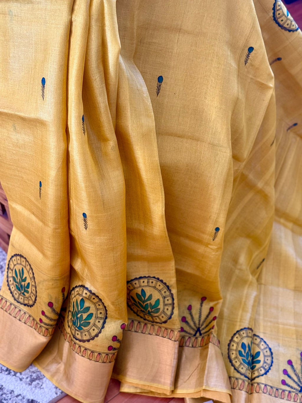 Madhubani tussar silk Saree