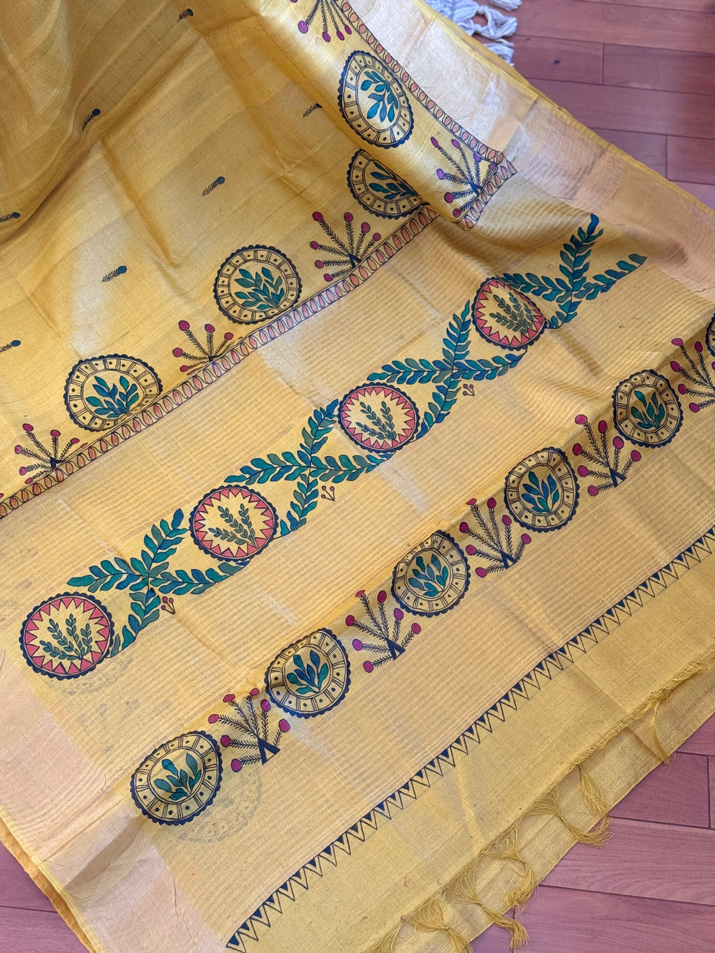 Madhubani tussar silk Saree