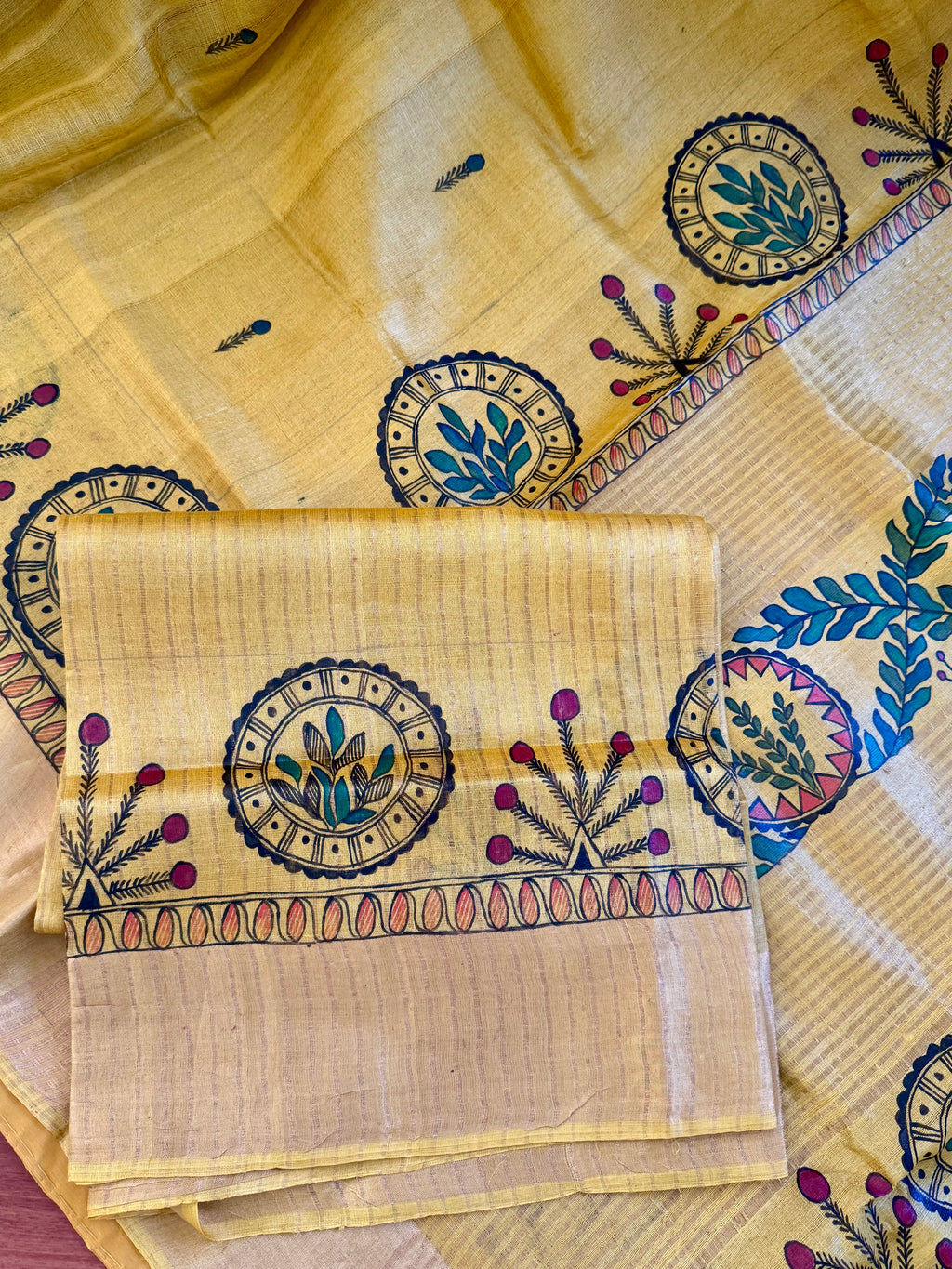 Madhubani tussar silk Saree