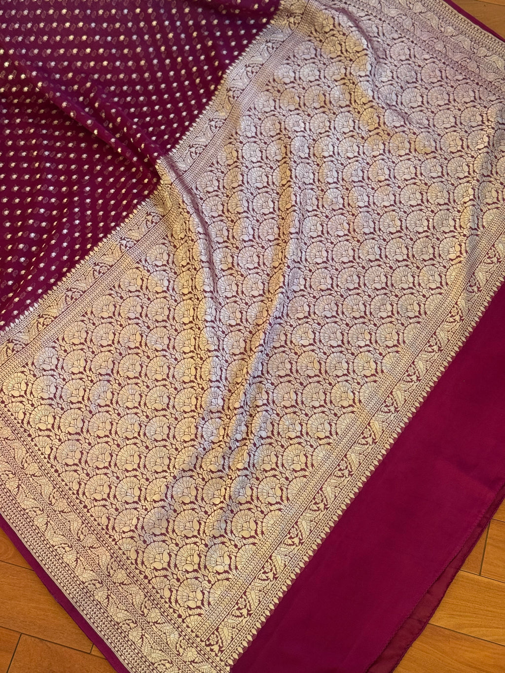 Pure khaddi Georgette Benaresi